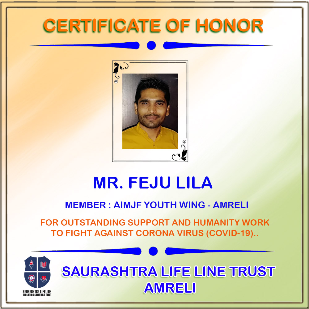 Certificate of Honor